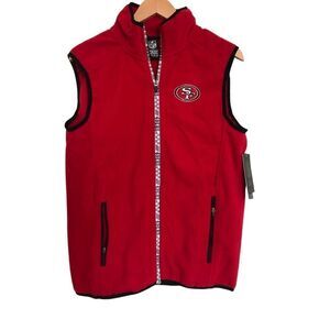 San Francisco 49ers NFL Polar Fleece Vest Men’s Size Small